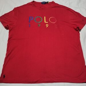 Ralph Lauren Red Classic Fit Polo